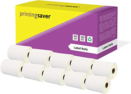 10 Rollen S0904980 104mm x 159mm Versand-Etiketten kompatibel für LabelWriter 4XL (220 Etiketten pro Rolle)