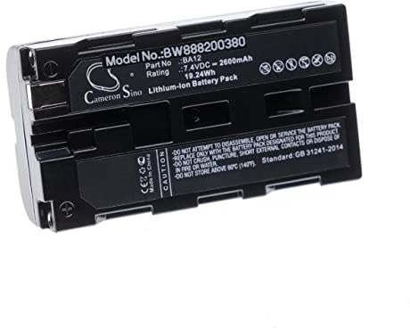 vhbw 1x Akku kompatibel mit Line 6 Variax Guitars | Variax Standard, JTV James Tyler Variax, Shuriken Gitarre (2600 mAh, 7,4 V, Li-Ion)