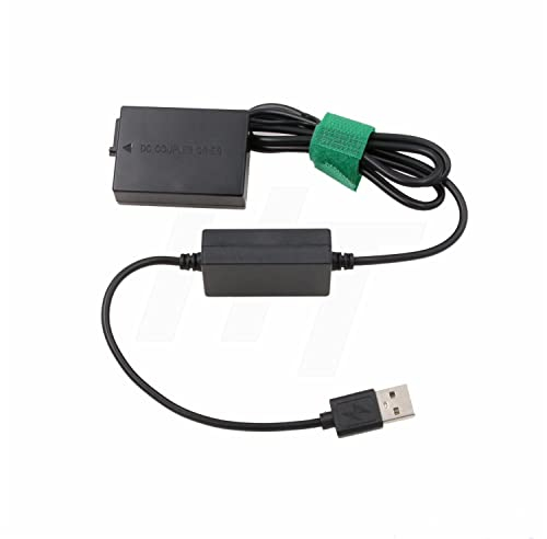 HangTon Powerbank 5V USB LP-E8 Dummy Akku für Canon EOS Rebel T5i T4i T3i T2i, 700D 650D 600D 550D, Kiss X6 X5 X4 DSLR Kamera