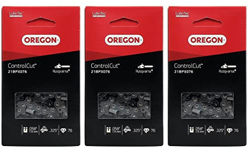 Lot de 3 chaînes OREGON 76 maillons - Référence : 21BPX076