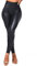 HAWILAND Leder Leggings Damen - High Waist Lederhose Booty PU Leder Leggins Lederoptik Kunstleder Strumpfhose #1 Schwarz （matt） 2XL