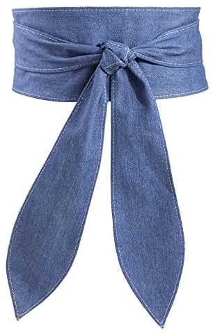 FEOYA Damen Ledergürtel Taillengürtel Breiter Obi Gürtel für Kleid Wickelgürtel Hüftgürtel Bindegürtel Jean S-M