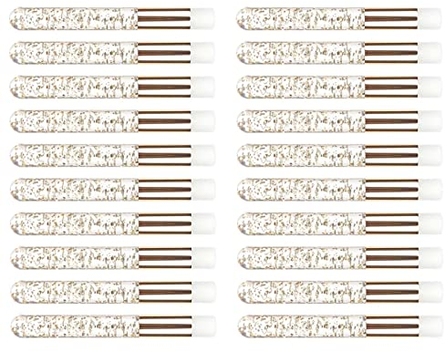 Amagogo 20 Stück Glitzer-Wimpern-Bürsten Professionelle Make-up-Bad-Lash-Bürsten-Wimpern-Reinigungsbürsten Abzieh-Entferner-Werkzeug Waschwerkzeuge, Gold