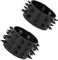 Manfnee 2Pz Nero Bracciale largo con Rivetto Chiodo Uomo Donna Polsino Punk Rock Gotico Pelle PU Accessorio motociclista