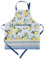 Maison d' Hermine Stoffschürze, 100% Baumwolle, 1 Stück, verstellbarer Nackenriemen, Clothapron mit Mitteltasche und langen Bändern für Damen, Herren, Citrus – Frühling/Sommer (70 cm x 85 cm)