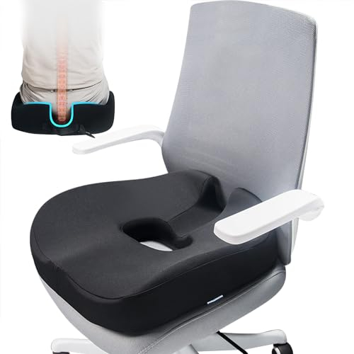 Sightday Chair Cushions,Coccyx Cushion For Tailbone Pain,Memory Foam Seat Cushions For Long Sitting Office Chair Cushion,Wheelchair,Gaming Chair and Car Seat Cushion,Recliner,Donut Cushion(Black)
