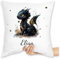 Kissen 40x40 Zierkissen - Süßer Kleiner Drache mit Namen I Nachtdrache I Dragon I Drachen I Drachenzähmen - 40 x 40 cm - Weiß - Dragons drachenmotiv Toothless und personalisierte Name