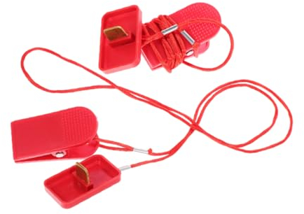 Supvox 2St Not- -Schalter für das Laufband Ersatzschlüssel Laufband Sicherheitsstop Laufband Sicherheitsschalter für laufende Maschinen auftauchende Stopptaste schalten Laufbandsperre