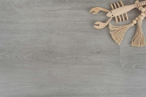 Klebevinyl Eiche grau Moderner Vinylboden für Gewerbe und Wohnbereich Designboden in Holzoptik 2 mm stark zum Kleben