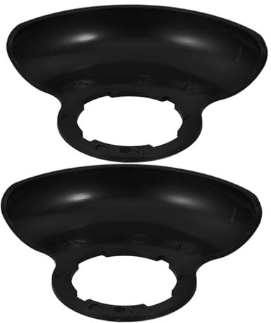 Sosoport 2pcs Lawn Mower Guard Grass Shield Covers Grass Deflector Shields Mower Grass Shield Grass Deflector Guard Lawn Mower Grass Catcher Shield Grass Deflector for Push Mower Abs Black