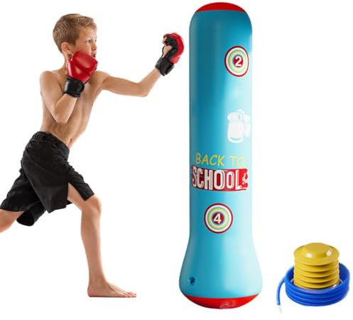 Bounce Back Bag, Kids Exercise Punching, Inflatable Kids Bag, Boxing Exercise Equipment, Punching Tumbler Bag, Boxing Strength Training, Fun Boxing Stand, Bounce Back Column, Children Punch Stand, Pum