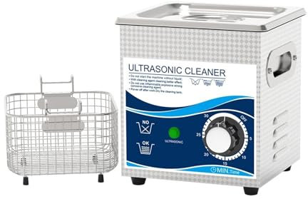 MZZYG Ultrasonic Cleaner Machine Glasses Ultrasonic Cleaner 1L 60W 120W 40KHz Timer Small Washer Bath 3D Model Cellphone Motherboard Printer Head(1L 120W)