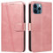 NEXCURIO Wallet Case for Apple iPhone 12 / iPhone 12 Pro with Card Holder Purse Stand Leather Folio Book Flip Case Folding Cover Shockproof Men Women - Rose Gold