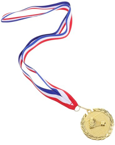 GOOHOCHY Badminton Medaillen Satz Metall Gold Mit Band Auszeichnungsmedaillen Für Schulsport Wettkampf Gastgeschenke