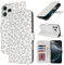 Zouzt Case for iPhone 15 Pro (6.1 Inch), Premium PU Leather Wallet Case with Credit Card Holder Slot Flip Folio Kickstand Shockproof Protective Phone Cover (White Leopard)
