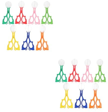 ibasenice 28pcs Boys and Girls Bug Catching Tool School Scissors Toys Clamp catch Tongs Tongs Clamp Catcher Toys Scoopers