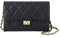 LJCZKA Kleine Umhängetasche Damen PU Leder Elegante Handtasche Crossbody Geldbörse mit Kettenriemen für Abend Hochzeit Freizeit