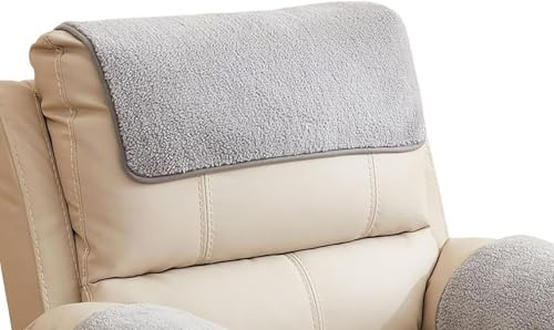 Miecoae Armlehnenbezüge kopfschutz für Couch Sofa überzug groß armbezug, sesselbezüge mit armlehne kopfstützenschutz armlehnen Organizer arm armrest Cover bezug Abdeckung 1(1956,No Pocket)