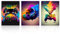 Dazzlewall 3 Stück Gaming Wandbilder, Bunte Kopfhörer Gamepad Bilder, Videospiel Poster für Teenager Jungenzimmer Wohnheim Spielzimmer Deko 12x16 Zoll Ungerahmt