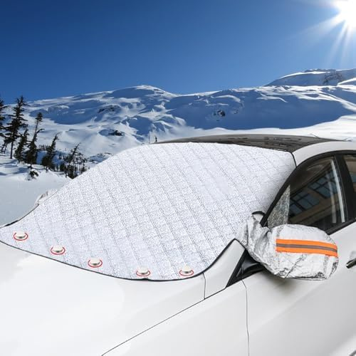 WYMKL Frontscheibenabdeckung Scheibenabdeckung für Honda Jazz IV 2020-2025, Windschutzscheibenabdeckung Windschutzscheiben Abdeckung Winter-Frostabdeckung