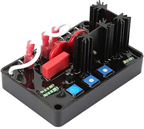 Aumotop Regulador de Voltaje del Generador AVR con Supresión emi para Accesorios del Motor 190-240VAC