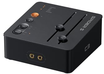 Fosi Audio C3 Scheda Audio USB PC, Gaming DAC con Audio Surround 7.1, Scheda Audio Esterna con XMOS XU316 e CS43131, Microfono Noise Cancelling per FPS, PS5, Switch, Laptop, Mac, Nero