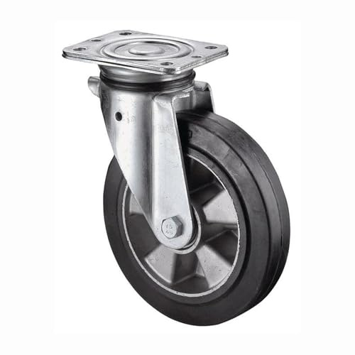 Schwerlastlenkrolle D.250mm Trgf.550kg Gum.138mm 1 10mm BS ROLLEN