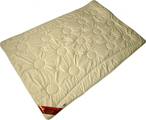 Bettdecke 135 x 200 / 500 g - Extra leichtes Steppbett Garanta mit 100% Merino Füllung - Für den Sommer