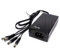 Qvis 12V 5A 4-Way CCTV Camera Power Supply with UK 3-Pin Power Lead PSU Jacks Regulated
