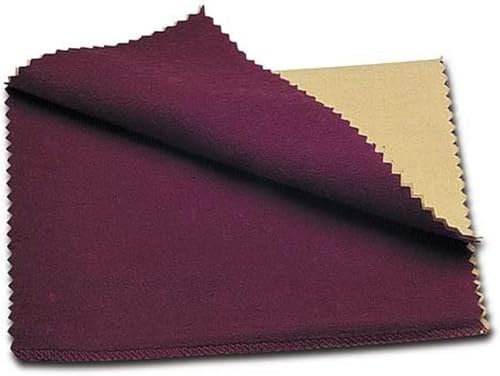 Jeweler's Rouge Polishing Cloth - Silver Polishing Rouge Cloth - 100% Treated Reusable Cotton Cleaning Cloth for Gold Jewelries Platinum and Silverware - Restore Shines & Remove Tarnish for Jewelry