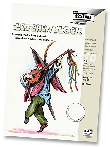 NEU Zeichenblock gekörnt DIN A3, 10 Blatt, 140g/m?