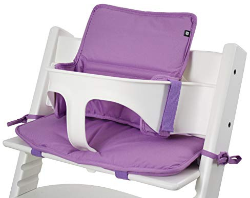 Tinydo® Hochstuhl Sitzkissen für Stokke Tripp Trapp, Violett | Ergonomisches Memory-Schaum Kissen zur Rückenentlastung, Sitzpolster extra dick, Sitzverkleinerer Auflage ohne Verrutschen