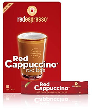Red Espresso - Instant Rooibos Tea Cappuccino Mix - 10 Servings - Non GMO, Antioxidant