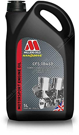 Millers Oils CFS 10w-60 10w60 Fully Synthetic Nanodrive Motorsport Engine Oil (7956GMS) - 5 Litres 5L
