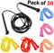 Plastic Skipping Rope Jump Jumping Speed Rope Exercise Fitness Rope 9-ft Gym Fitness Accessory (Pack of 10)