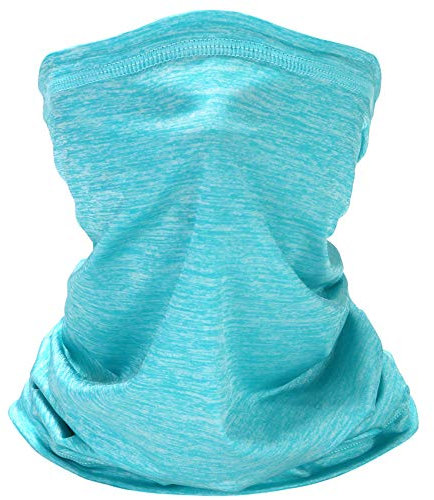 EasyULT Elastisch Schnelltrocknend Atmungsaktiv Weich Schlauchschal, Sonnenschutz Verschleißfest Schlauchschal Halstuch für Laufen/Wandern(Himmelblau)