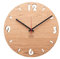 huamet Holz Wanduhr Eiche Astig DUHRCHBRUCH, rund - einzigartiges Design, geräuschlos ohne Ticken - Qualitätsprodukt Made in Südtirol - CH50-A-1604