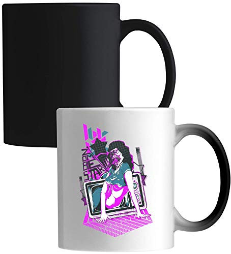 She's Alive Zombie Star Horror Movie Rings Parody Ceramic Magic Mug