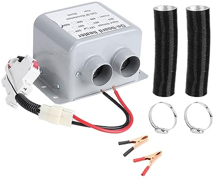 lyrlody - Calefactor portátil para Coche, 12 V, 800 W, 18,2 x 10,5 x 12 cm