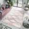 TAPISO Valley Teppich Kurzflor Hellgrau Grau Blau Rostbraun Diamant Design Used Effekt Meliert Verwischt Wohnzimmer Schlafzimmer ÖKO-TEX 300 x 400 cm
