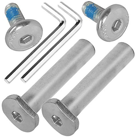 OTFAITP M8 40-76mm Innengewinde Innensechskant Schraube & Bolzen Sortimentssätze Kinder Roller Teile für 2-3-4-Rad Kick Scooter Reparatur Vorderrad Hinterradachsen Werkzeuge (45mm)