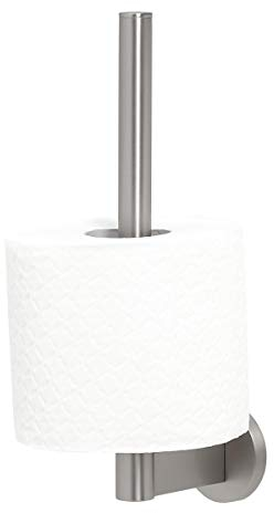 Tiger Noon Reserverollenhalter, Toilettenpapierhalter aus gebürstetem Edelstahl, B x H x T: 5 x 24,5 x 9,4 cm