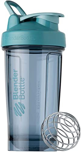 BlenderBottle C04661 Shaker Bottle Pro Series Perfect for Protein Shakes and Pre Workout, Tritan Plastic, Cerulean Blue