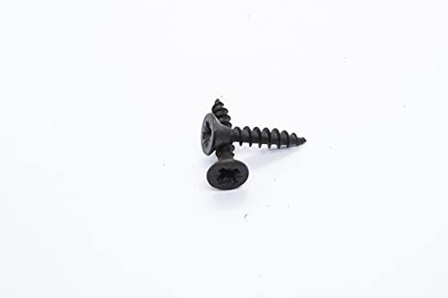 4x20 (8x3/4) Black Countersunk Wood Screws Phillips Head Small Steel Screws Chipboard MDF Cabinet Furniture (50)