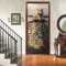 VIRANDA Türtapete Selbstklebend TürPoster 3D Türfolie - Katze Wird Tiger - Türaufkleber Türklebefolie 77x200cm