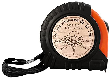 Personalisiertes Maßband für Vater, personalisiertes graviertes Meter Maßband, Vatertag, einziehbares Maßband, Geschenke für Vater, niemand misst bis zu Ihrem Vater, Maßband für Vatertag