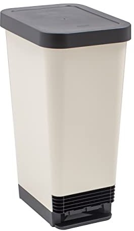 Tontarelli 45L Moda Pedal Bin Cream