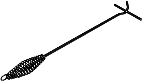 16.5 Iron Black Finish Dutch Oven Lid Lifter with Spiral Bail Handle for Lifting and Carrying Dutch Oven Lid