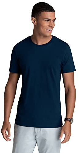 Fruit of the Loom Herren Recover Baumwoll nachhaltiger, recycelter Faser T-Shirt, Navy, Mittel