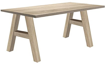 58 aufm Kessel Computertisch EDI 7 160 x 70 x 75 Schreibtisch Eiche sägerau/Eiche sägerau 13639